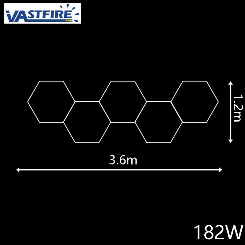 Plafonnier LED hexagonal – vue 14