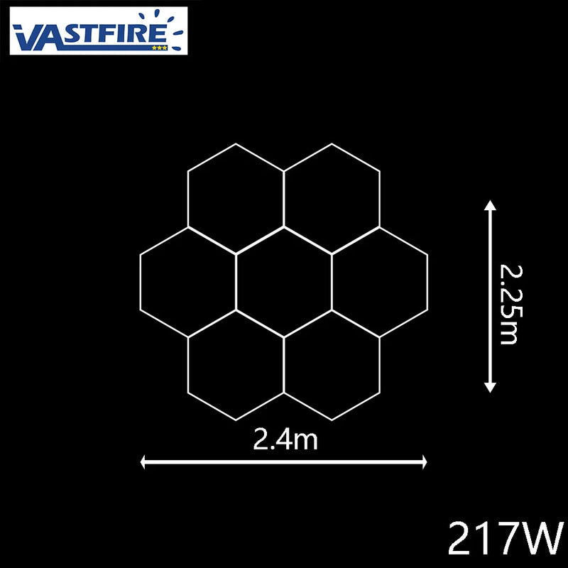 Plafonnier LED hexagonal – vue 18