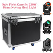 Flight case pour 2 lyres beam 230 W, à roulettes, 60,5 cm