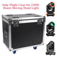 Flight case pour 2 lyres beam 230 W, à roulettes, 60,5 cm