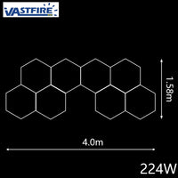 Plafonnier LED hexagonal – vue 27