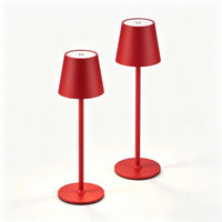 Lampes de table sans fil rechargeables – lot de 2 lampes rouges