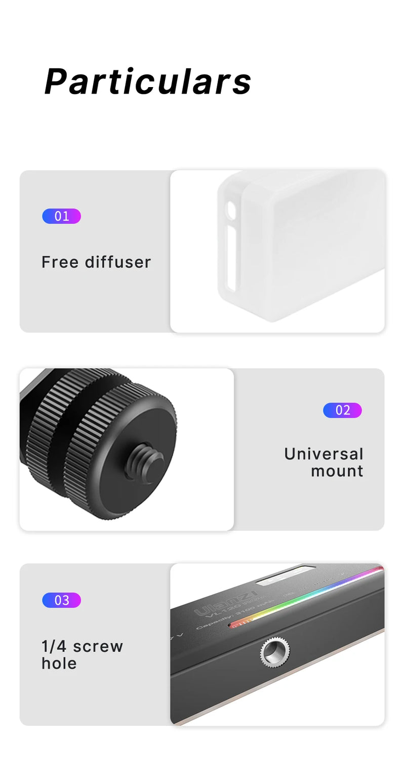 Panneau LED vidéo RGB 120 LED – vue 17