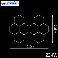 Plafonnier LED hexagonal – vue 23