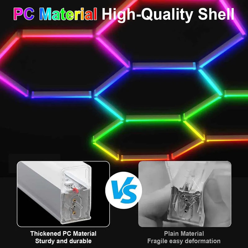 Lumière hexagonale RGB – vue 9
