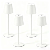 Lampes de table sans fil rechargeables – lot de 4 lampes blanches