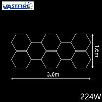 Plafonnier LED hexagonal – vue 25