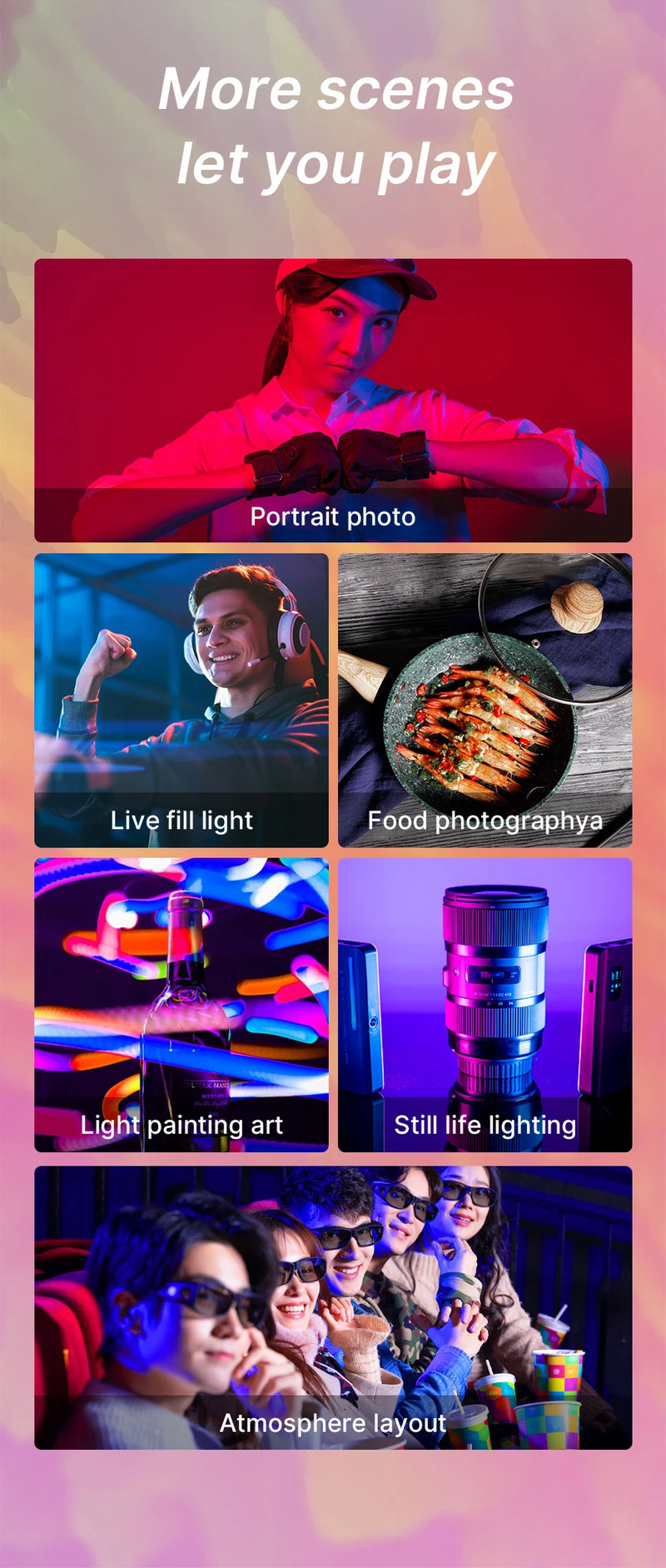 Panneau LED vidéo RGB 120 LED – vue 10