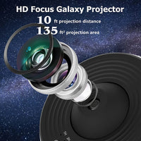 Projecteur ciel étoilé galaxie 12 scènes, rotation 360° et minuterie