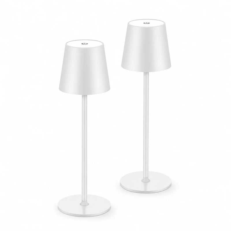 Lampes de table sans fil rechargeables – lot de 2 lampes blanches