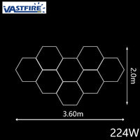 Plafonnier LED hexagonal – vue 26