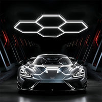 Plafonnier LED hexagonal – configuration de 4 hexagones