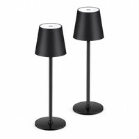 Lampes de table sans fil rechargeables – lot de 2 lampes noires