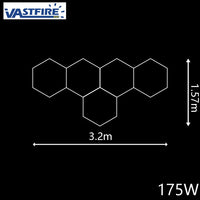 Plafonnier LED hexagonal – vue 13