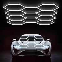 Plafonnier LED hexagonal – configuration de 11 hexagones