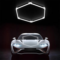 Plafonnier LED hexagonal – configuration d'un hexagone