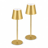 Lampes de table sans fil rechargeables – lot de 2 lampes dorées