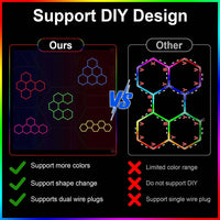 Lumière hexagonale RGB – vue 11
