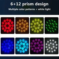 Lot de 4 lyres LED 150 W – motifs de gobos et prisme 6 + 12