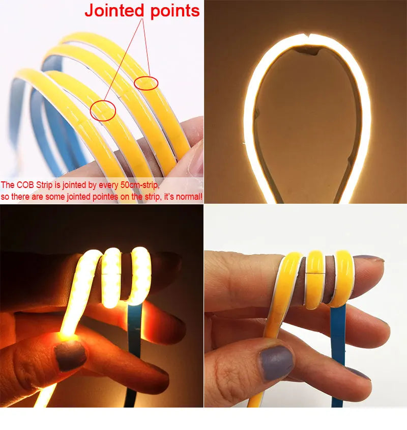Ruban LED COB ultrafin – vue 3