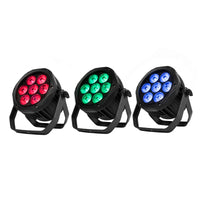 Projecteur PAR LED étanche IP65, 7 x 18 W RGBWA UV, DMX
