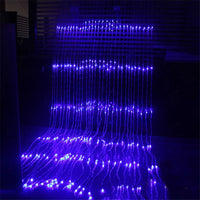 Rideau lumineux cascade LED 220 V, 4 couleurs, 3 x 3 m ou 3 x 2 m