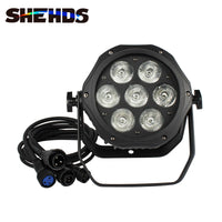 Projecteur PAR LED étanche IP65, 7 x 18 W RGBWA UV, DMX