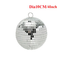 Boule à facettes disco en verre, 10 à 30 cm, sans moteur