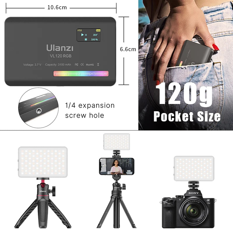 Panneau LED vidéo RGB 120 LED – vue 6
