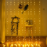 Rideau lumineux cascade LED 220 V, 4 couleurs, 3 x 3 m ou 3 x 2 m