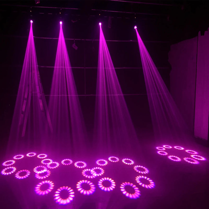 Mini lyre LED beam et spot 120 W DMX, lot de 2