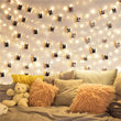 Guirlande photo lumineuse à pinces LED, 2 à 10 m, à piles ou USB