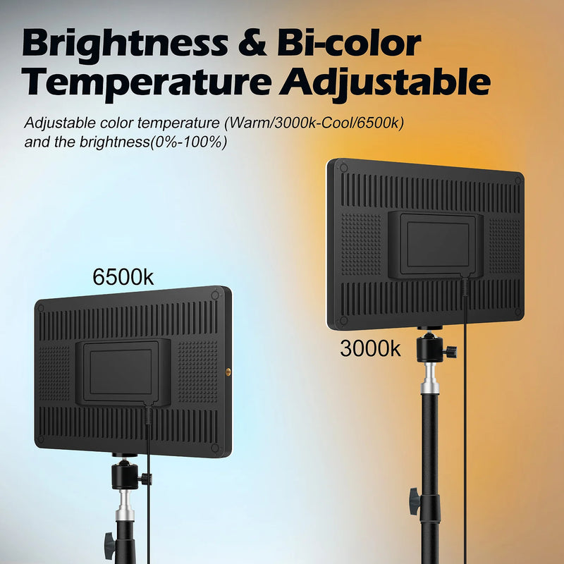 Key light LED USB sur trépied de 110 cm, streaming et visioconférence