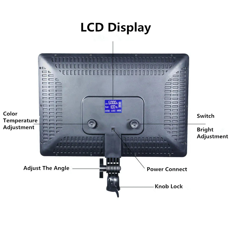 Panneau LED vidéo bicolore avec télécommande, 23 x 16 ou 36 x 25 cm