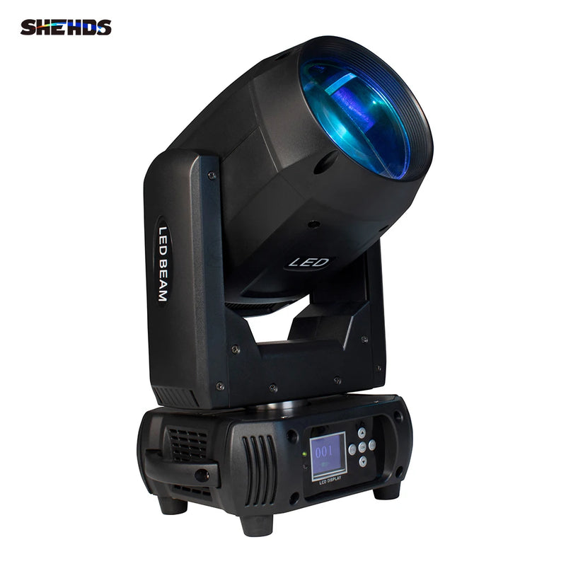 Lyre LED beam 150 W à faisceau de 2,2°, 12 gobos, DMX 16 canaux, à l'unité ou par 2