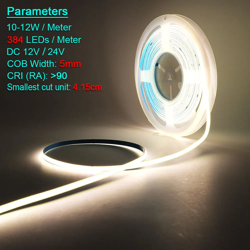 Ruban LED COB ultrafin – vue 2