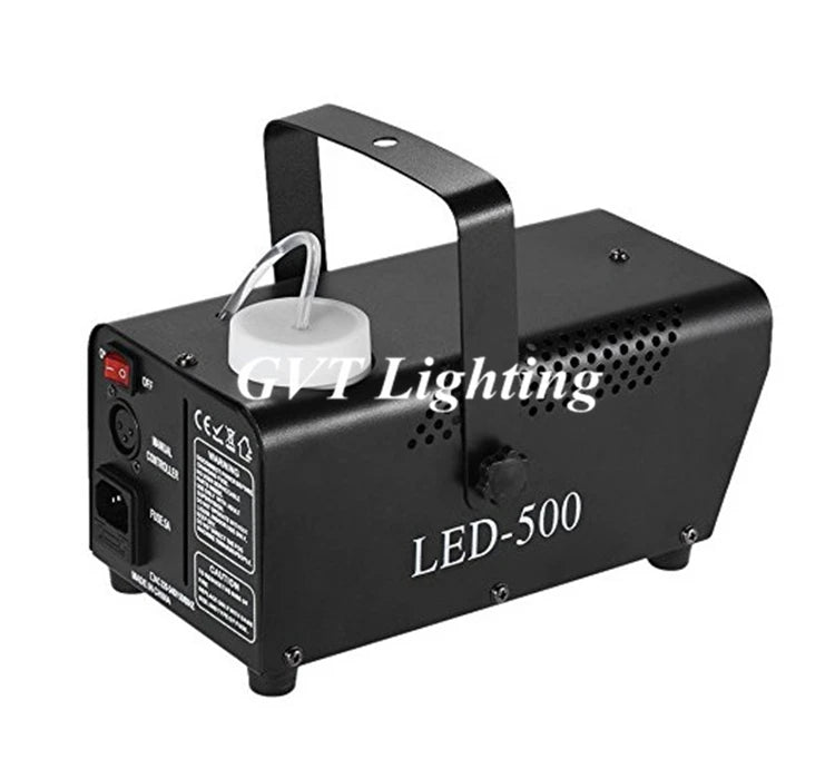 Machine à fumée LED 500 W – vue de dos avec la plaque de caractéristiques