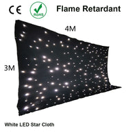 Rideau ciel étoilé LED sur velours noir avec contrôleur DMX, de 2 x 3 m à 4 x 10 m