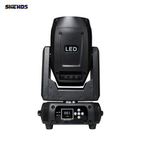 Lyre LED beam 150 W à faisceau de 2,2°, 12 gobos, DMX 16 canaux, à l'unité ou par 2