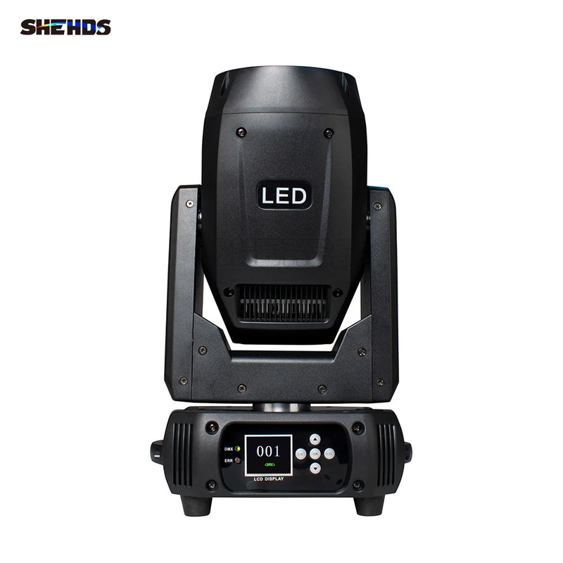 Lyre LED beam 150 W à faisceau de 2,2°, 12 gobos, DMX 16 canaux, à l'unité ou par 2