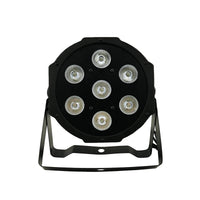 Projecteur PAR LED 7 LED – vue de face avec les 7 LED et l'étrier