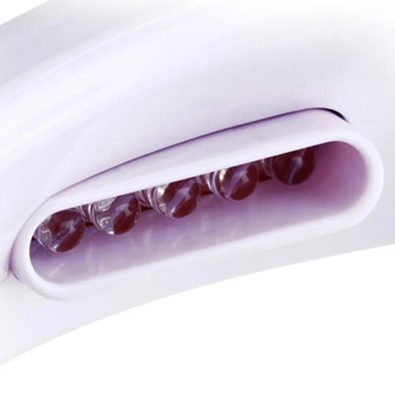 Lampe projecteur arc-en-ciel – gros plan sur les 5 LED du bras