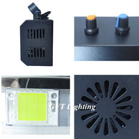 Stroboscope LED 100 W – étrier, molettes, LED et ventilation