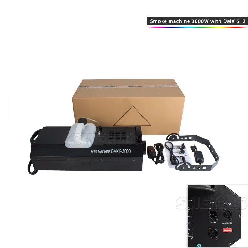 Machine à fumée 3000 W télécommandée, avec ou sans DMX512