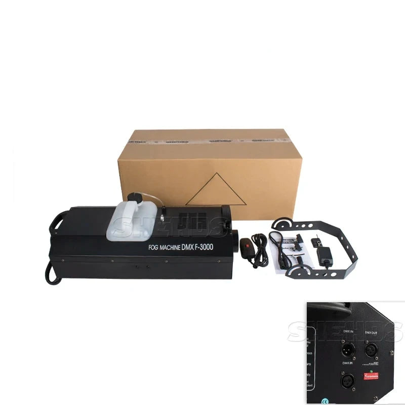 Machine à fumée 3000 W – version avec DMX512 et contenu du colis