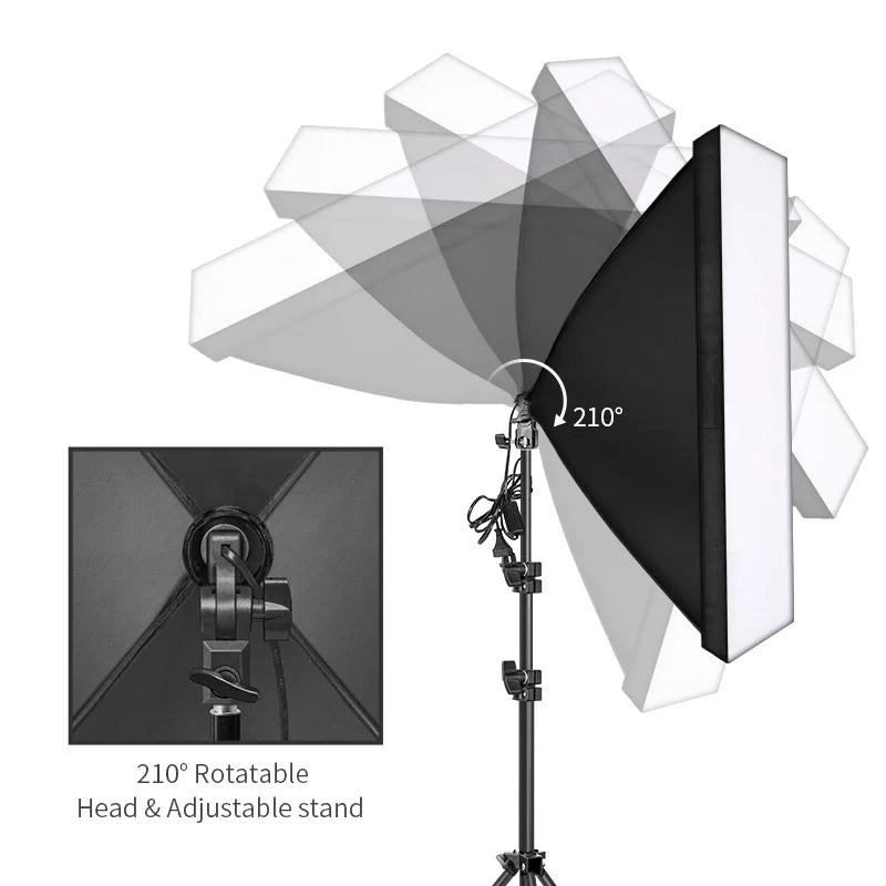 Kit 3 softbox avec perche – vue 25