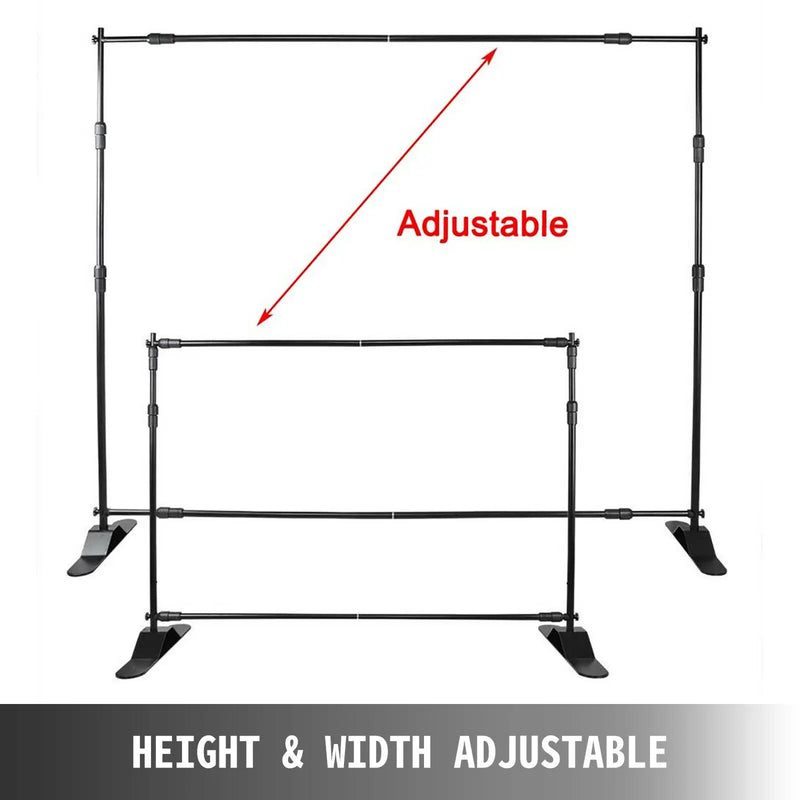 Support de fond photocall – cadre réglable en hauteur et en largeur
