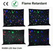 Rideau ciel étoilé LED velours noir, DMX, jusqu'à 8 x 6 m
