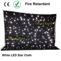 Rideau ciel étoilé LED sur velours noir avec contrôleur DMX, de 2 x 3 m à 4 x 10 m