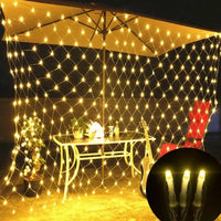 Filet lumineux LED extérieur 220 V, 4 couleurs, 1,5 x 1,5 à 3 x 2 m